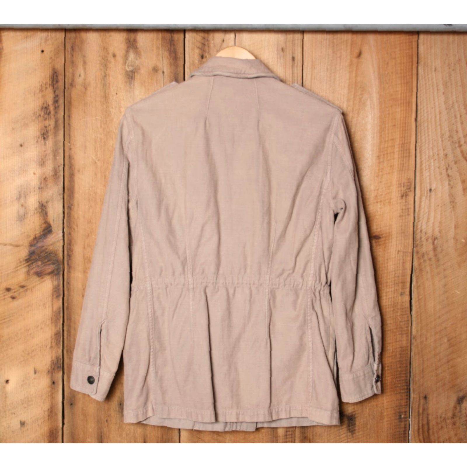 Free People FREE PEOPLE Not Your Brother's Surplus Jacket Shirt Women XS Khaki Rose Military Jacket - 100% Cotton, Solid, Button Zip, Excellent Condition Size XS / US 0-2 / IT 36-38 - 7 Thumbnail