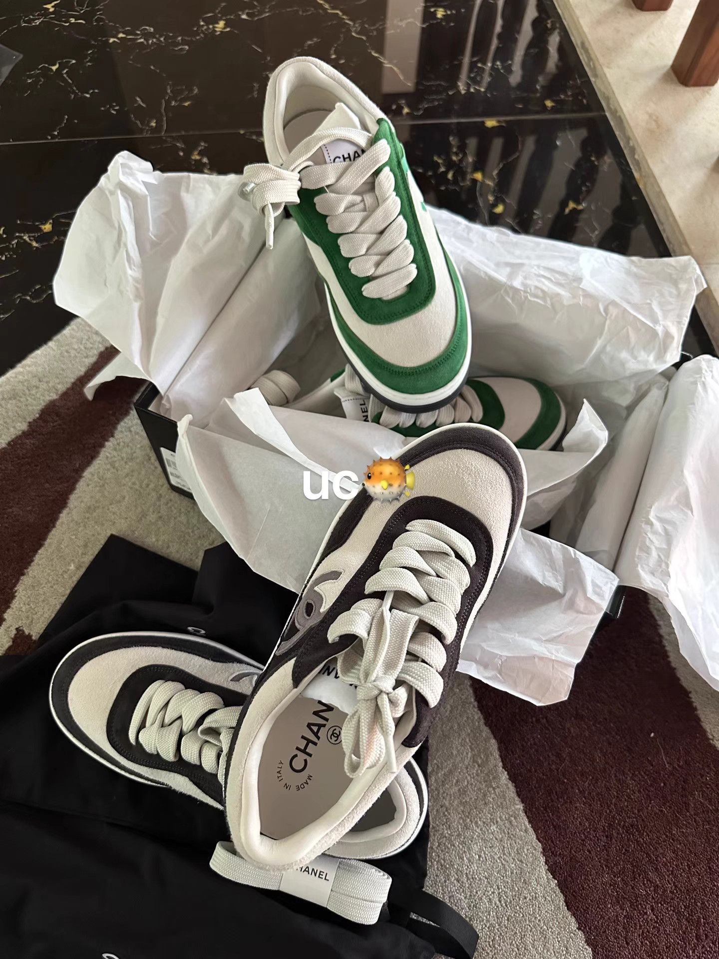 Chanel Chanel Suede Sneakers K19 Size US 8 / IT 38 - 3 Thumbnail