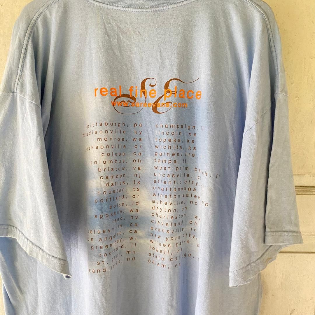 Band Tees Thrashed Sara Evans American Singer Tee Size US XXL / EU 58 / 5 - 5 Thumbnail