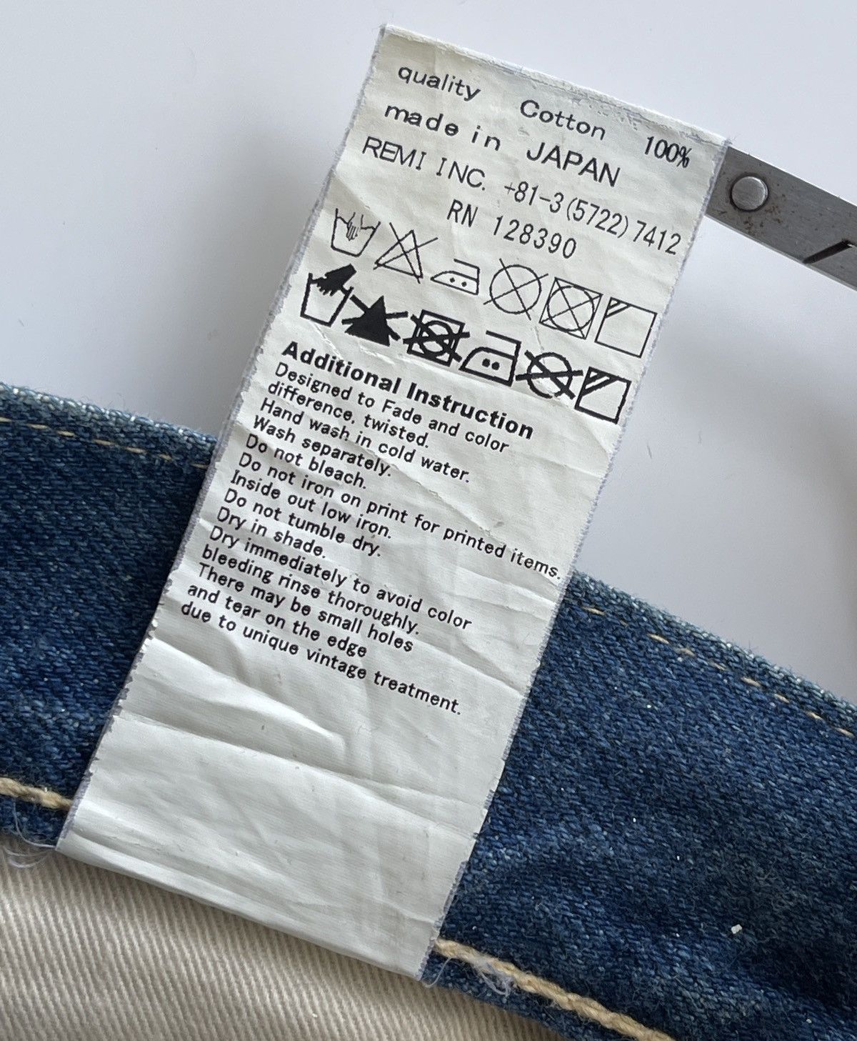 Remi Relief Distressed Short Selvedge Denim Size US 30 / EU 46 - 6 Thumbnail