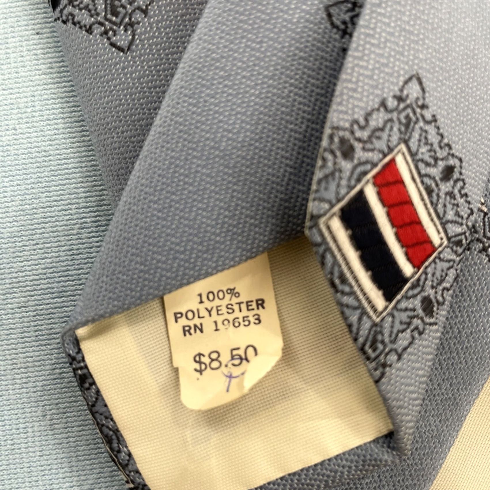 Vintage Vtg Extra Wide Necktie 4.3" Kipper Tie Handmade Jacquard Rockabilly Mob Boss Gray Neck Tie Geometric Vintage Men 57"-60" 4.3" Wide Gray Size ONE SIZE - 7 Thumbnail