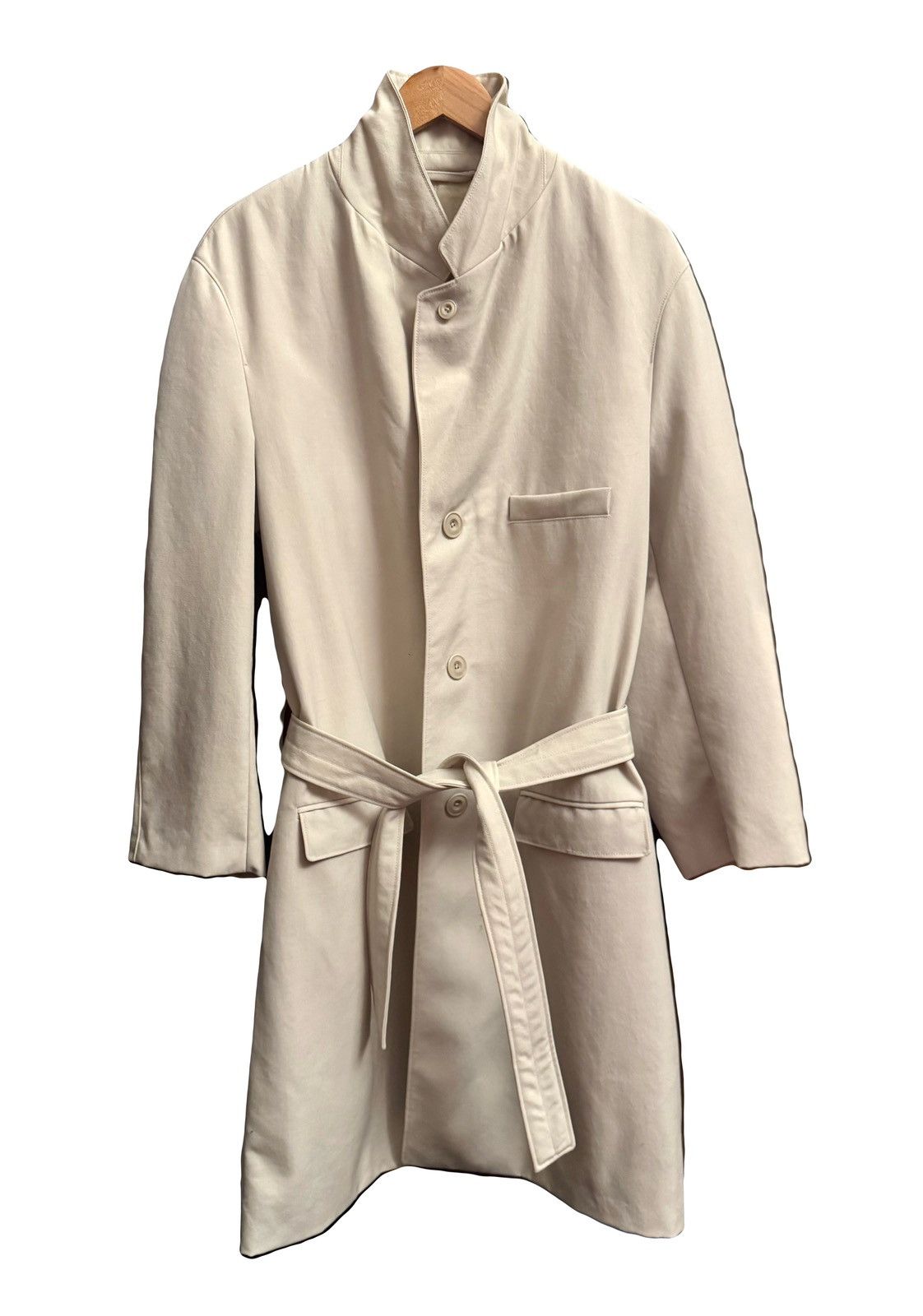 Lemaire lemaire beige belted wool coat S Size US S / EU 44-46 / 1 - 1 Thumbnail