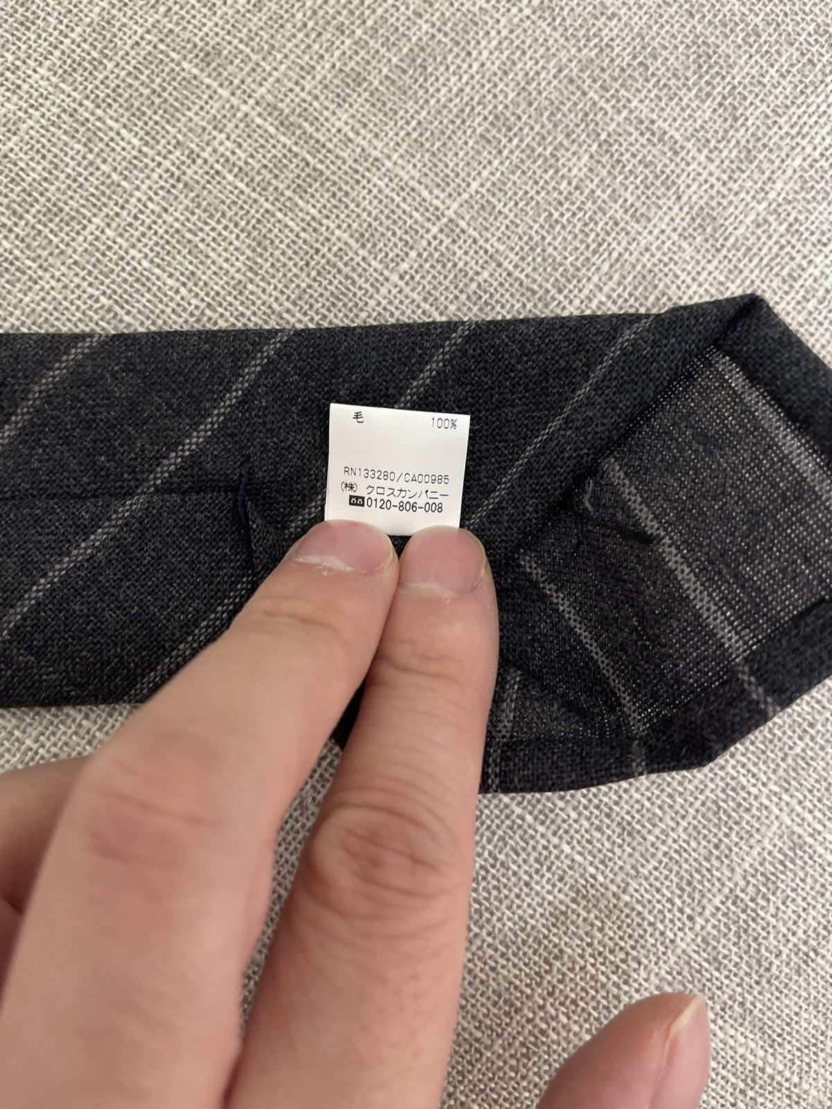 Thom Browne Thom Browne Grey Stripe - Tie Size ONE SIZE - 6 Thumbnail