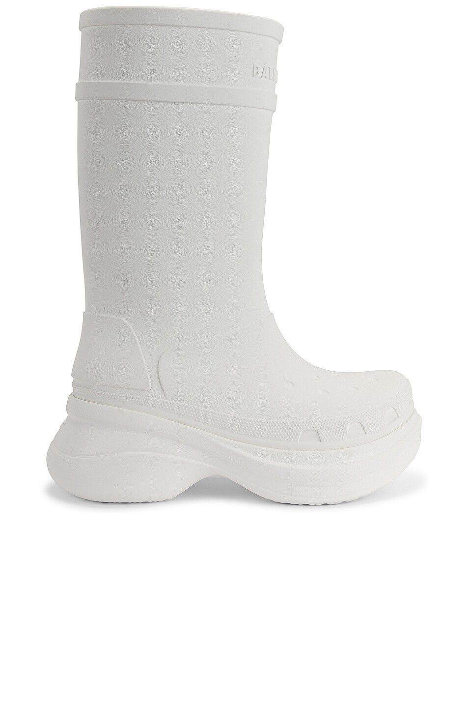 Balenciaga o1in1g0724 Crocs Boots in White Size US 5 / IT 35 - 1 Thumbnail