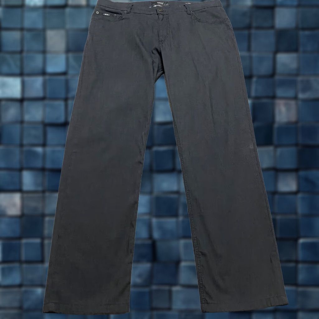 BRAX BRAX Pants Gray Regular Straight 36x34 Mens Mid Rise 5-Pocket Denim Woven Dress Casual Size US 36 / EU 52 - 1 Thumbnail