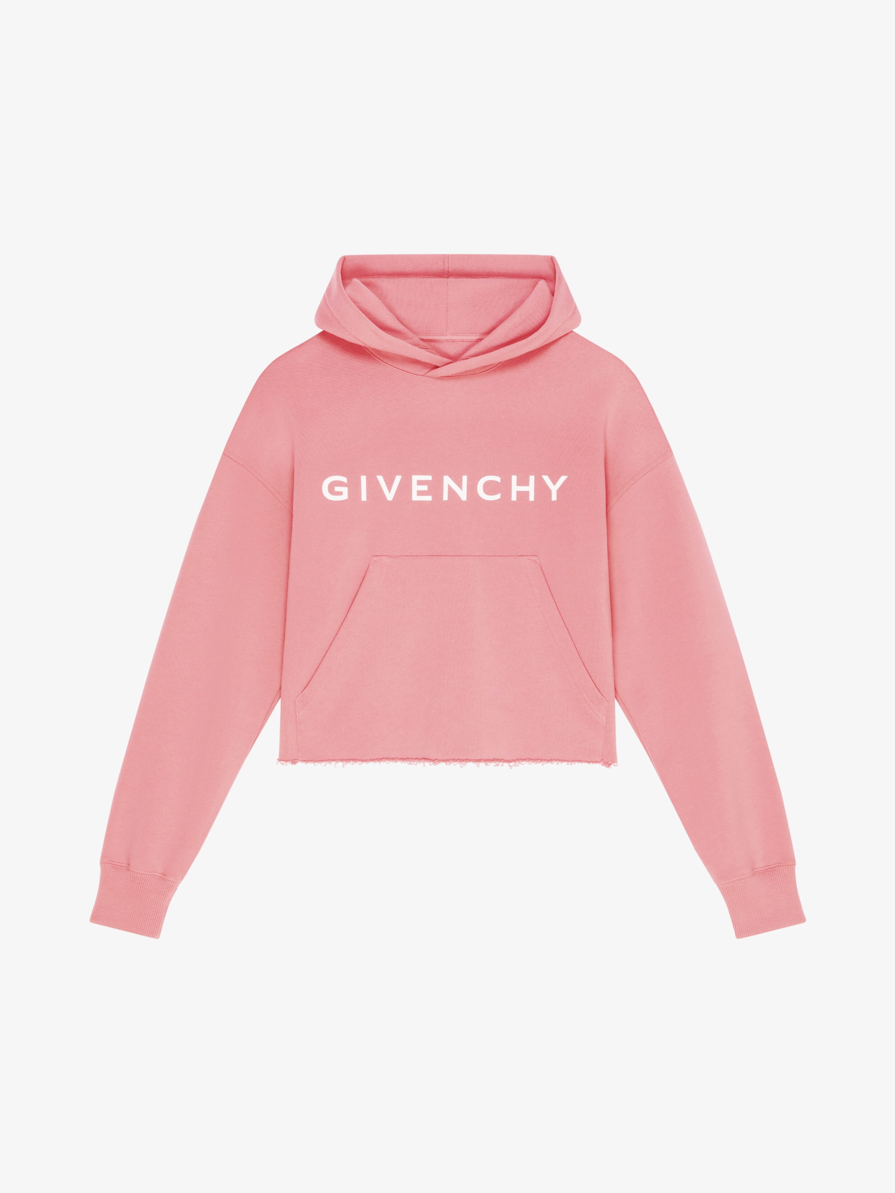 Givenchy o1srvl11e0725 Cropped Hoodie in Pink Size XS / US 0-2 / IT 36-38 - 1 Thumbnail
