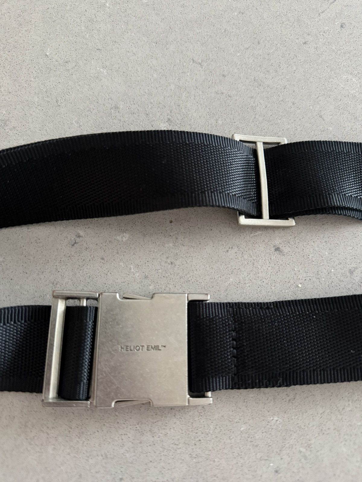 Heliot Emil Heliot Emil Black logo Belt Size ONE SIZE - 3 Thumbnail