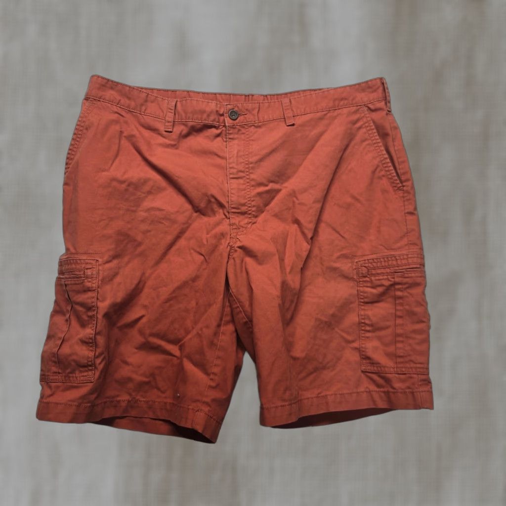 Savane Savane Bermuda Shorts Adult Men’s Size W42 Orange Solid Pockets Zip Flat Front 9.5in Inseam Casual Summer Men Size US 42 / EU 58 - 1 Thumbnail