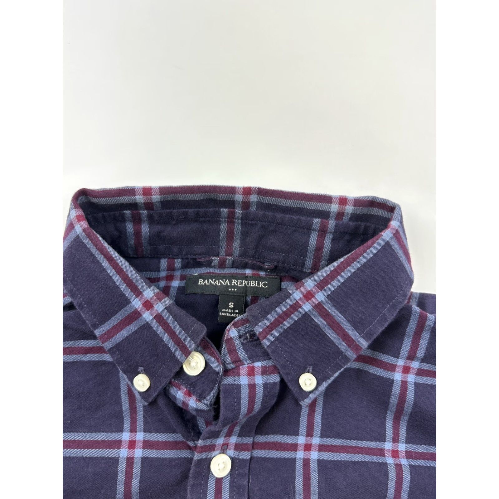 Banana Republic Banana Republic Shirt Men’s Small Plaid Button-Down Long Sleeve Size US S / EU 44-46 / 1 - 2 Thumbnail