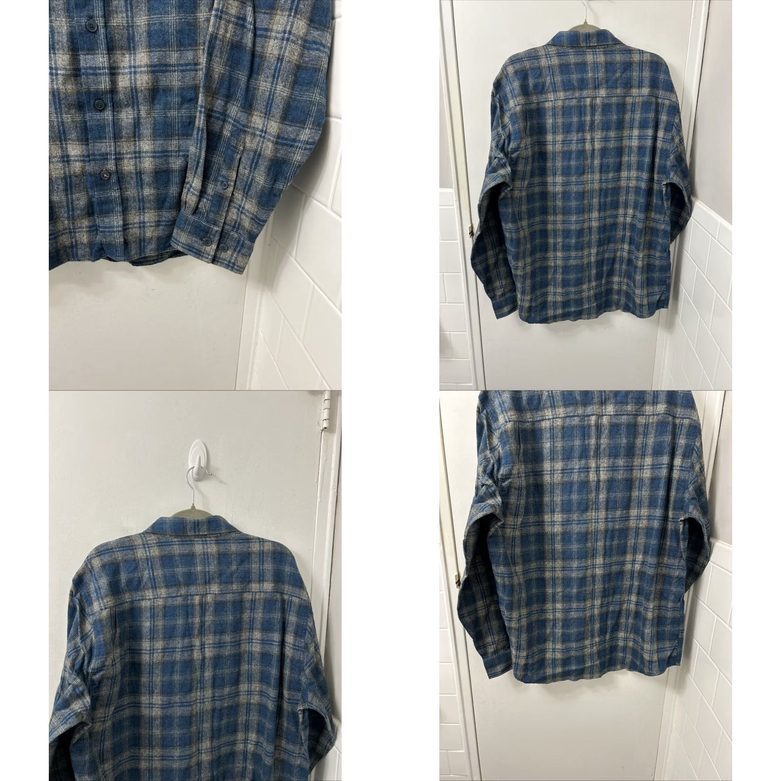 Weatherproof Weatherproof Vintage Shirt Mens XL Blue Gray Plaid Button Down L/S NWT Size US XL / EU 56 / 4 - 8 Thumbnail