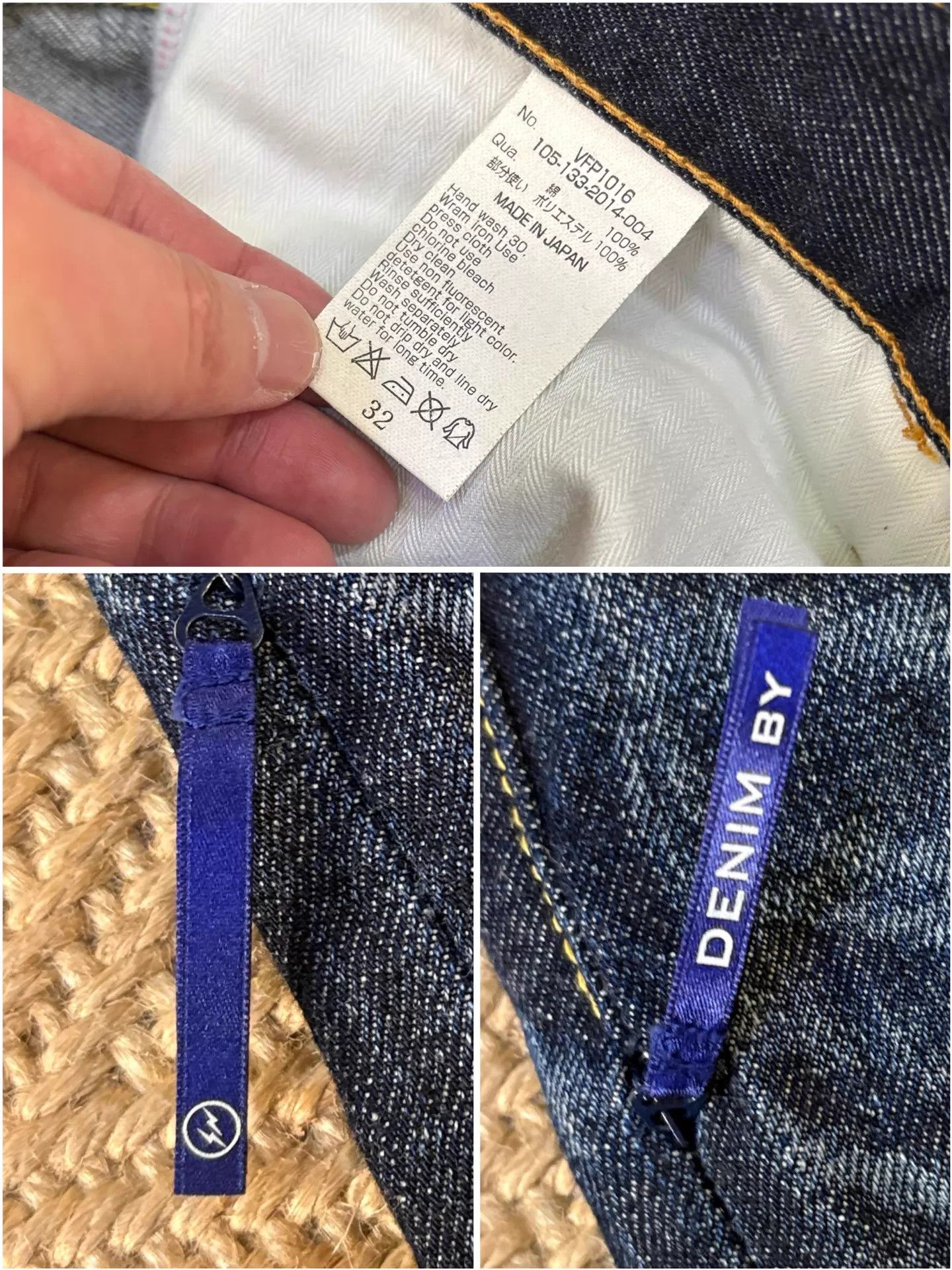 Vanquish VANQUISH x FRAGMENT DENIM Washed Cropped Jeans W32 Size US 32 / EU 48 - 9 Thumbnail