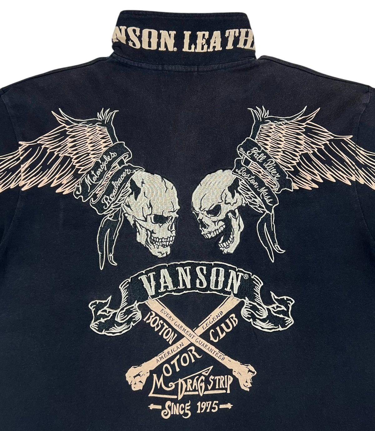 Vanson Leathers Vintage Vanson Motorcycle Roadracer Shirt Size US L / EU 52-54 / 3 - 4 Thumbnail