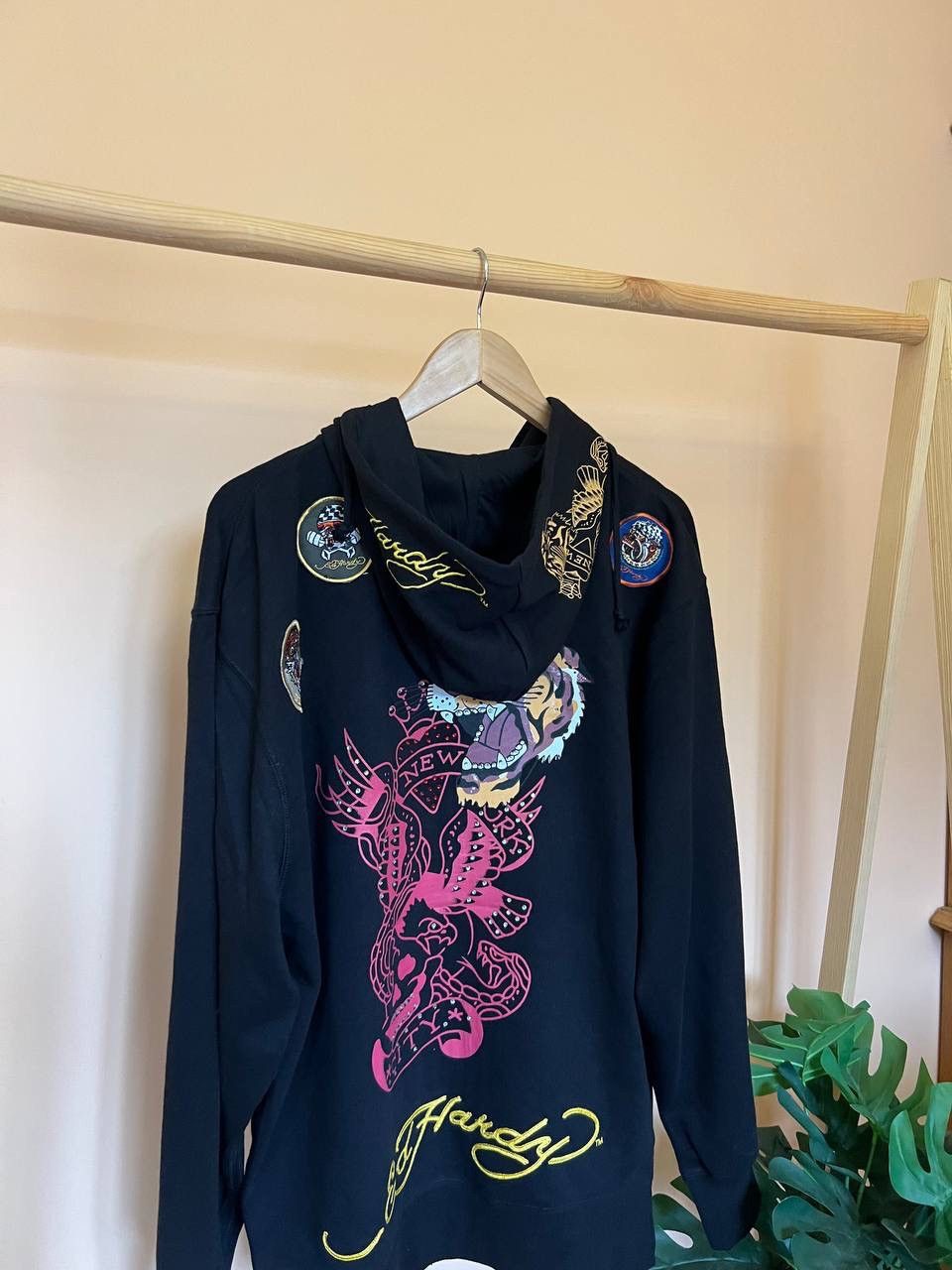 Christian Audigier × Ed Hardy NWT Vintage Ed Hardy Los Angeles Zip Hoodie Logo Rare XXL Size US XXL / EU 58 / 5 - 4 Thumbnail