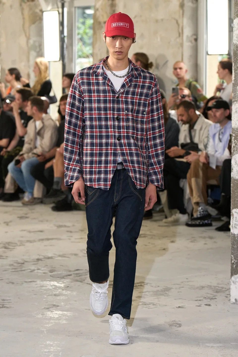 image of Junya Watanabe Man X Levi’S Linen Chore Jacket in Blue, Men's (Size Medium)