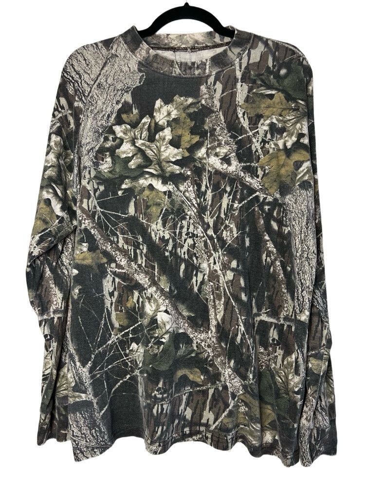 Vintage Vintage 1990's Camouflage Print Long Sleeve Undershirt Size US L / EU 52-54 / 3 - 1 Thumbnail