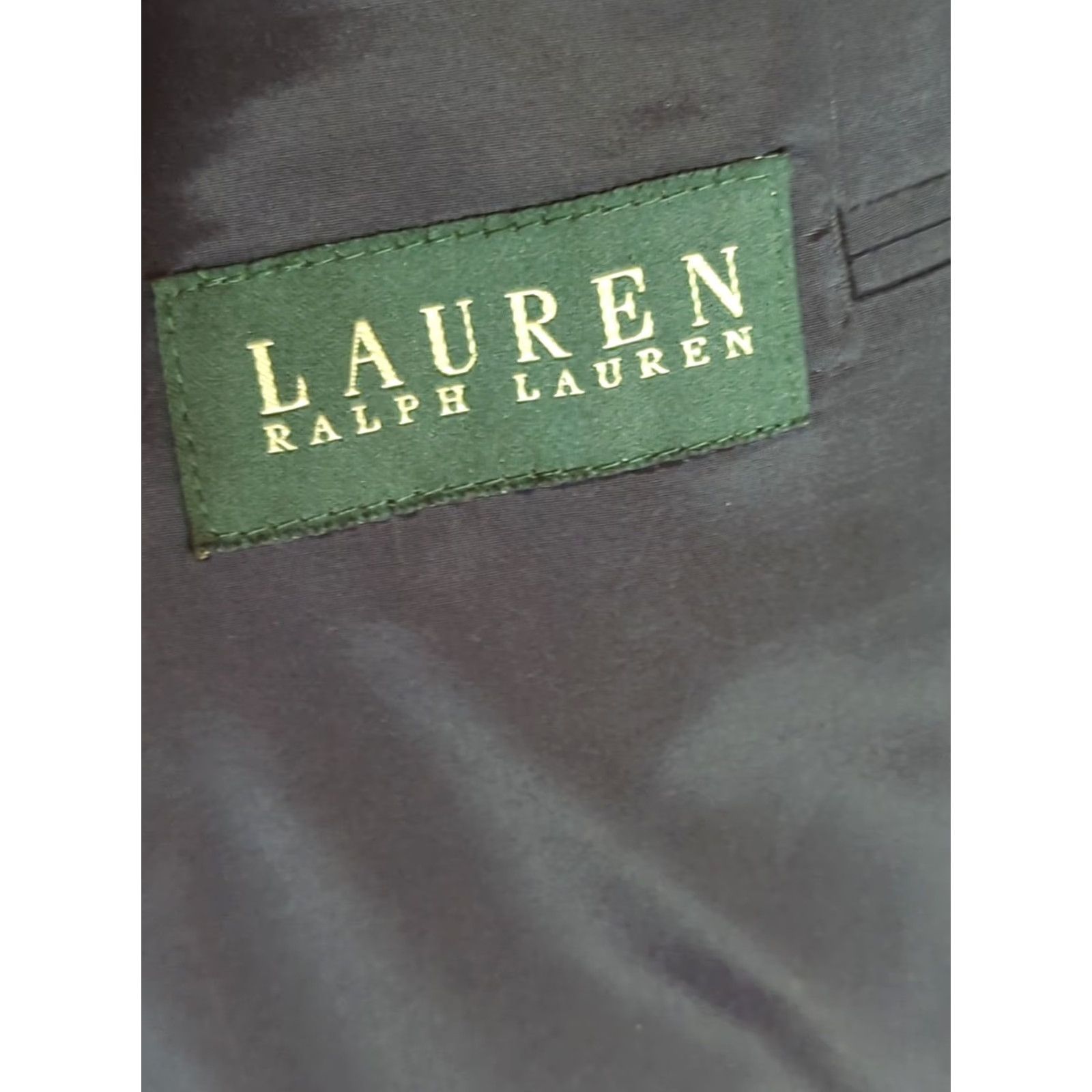 Ralph Lauren VINTAGE Lauren Ralph Lauren WATERBURY Gold Button Wool Navy Blazer Jacket Sport Coat Size 46R - 5 Thumbnail