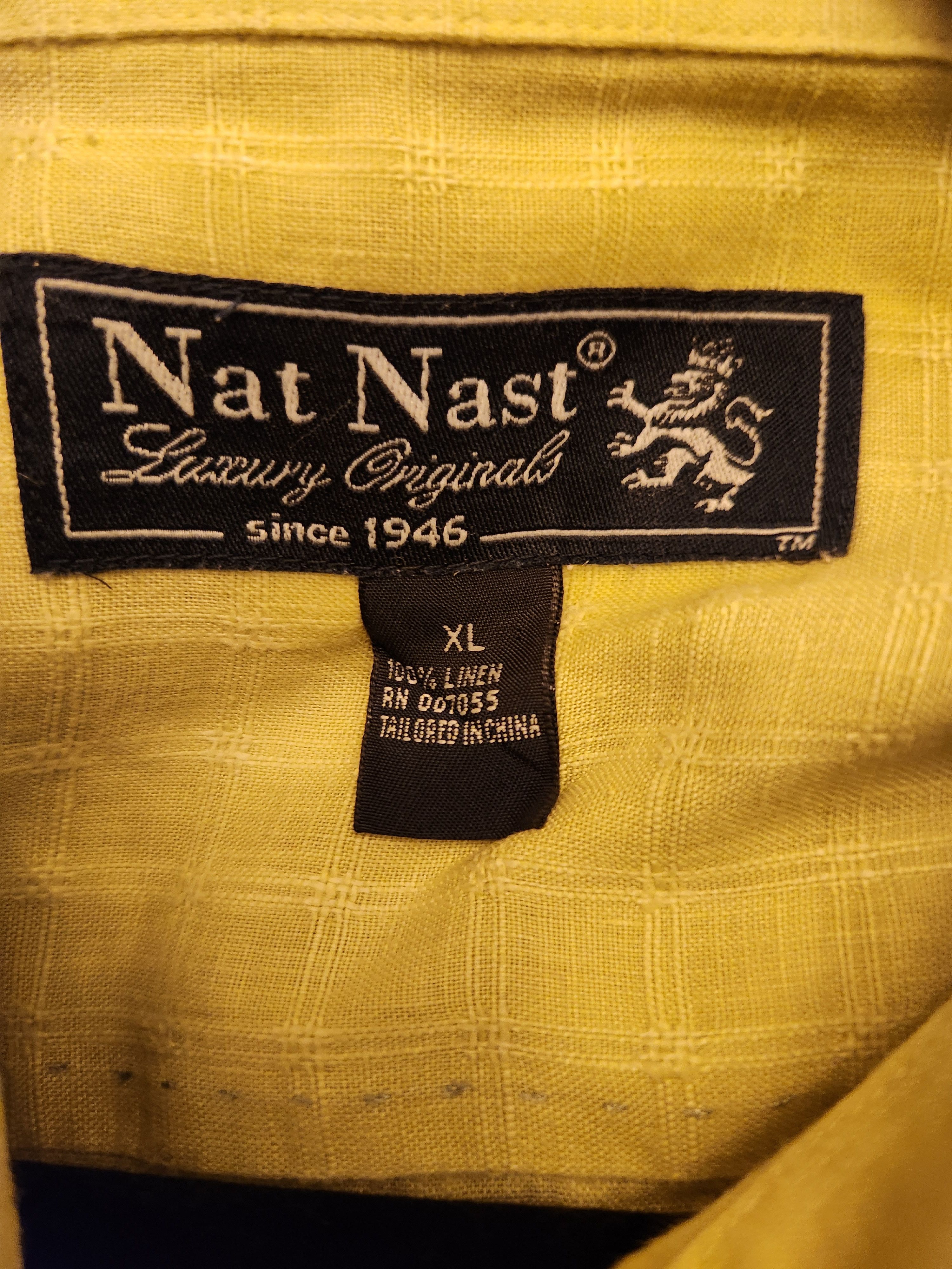Nat Nast Vintage 100% Linen Short Sleeve Shirt Size US XL / EU 56 / 4 - 3 Thumbnail