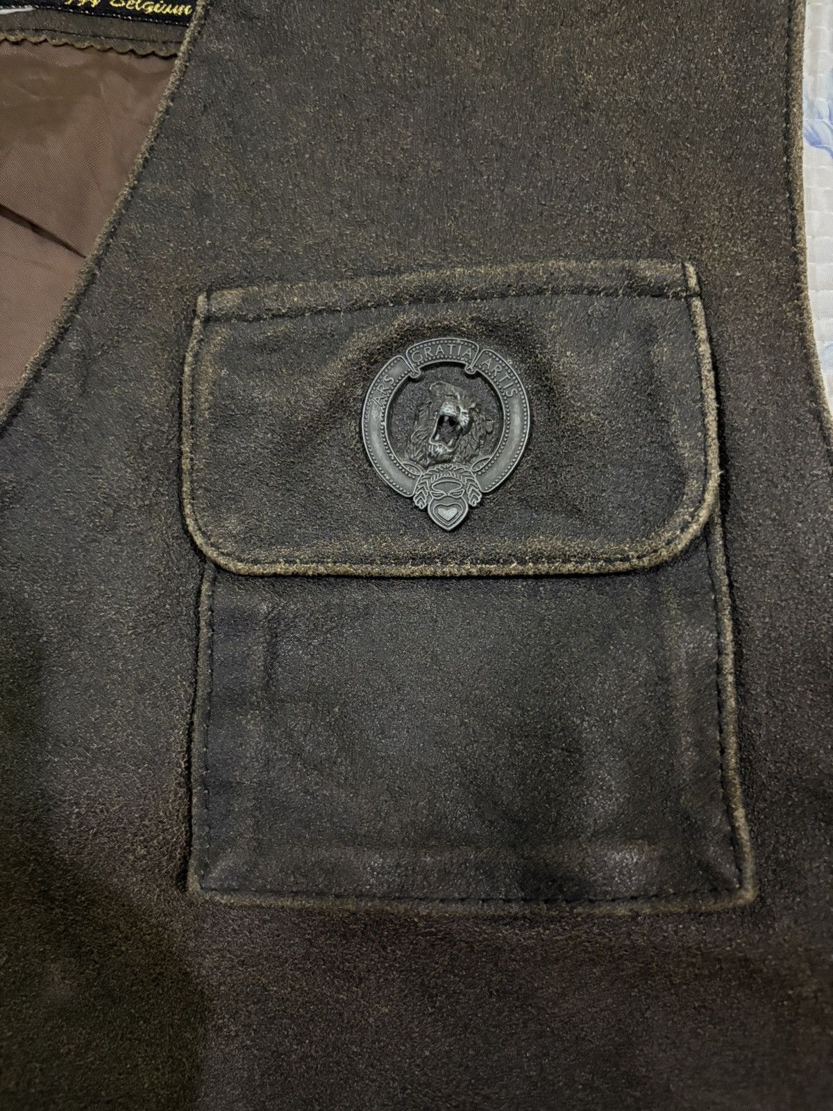Vintage Metro Goldwyn Mayer Leather Vest Size US M / EU 48-50 / 2 - 9 Thumbnail