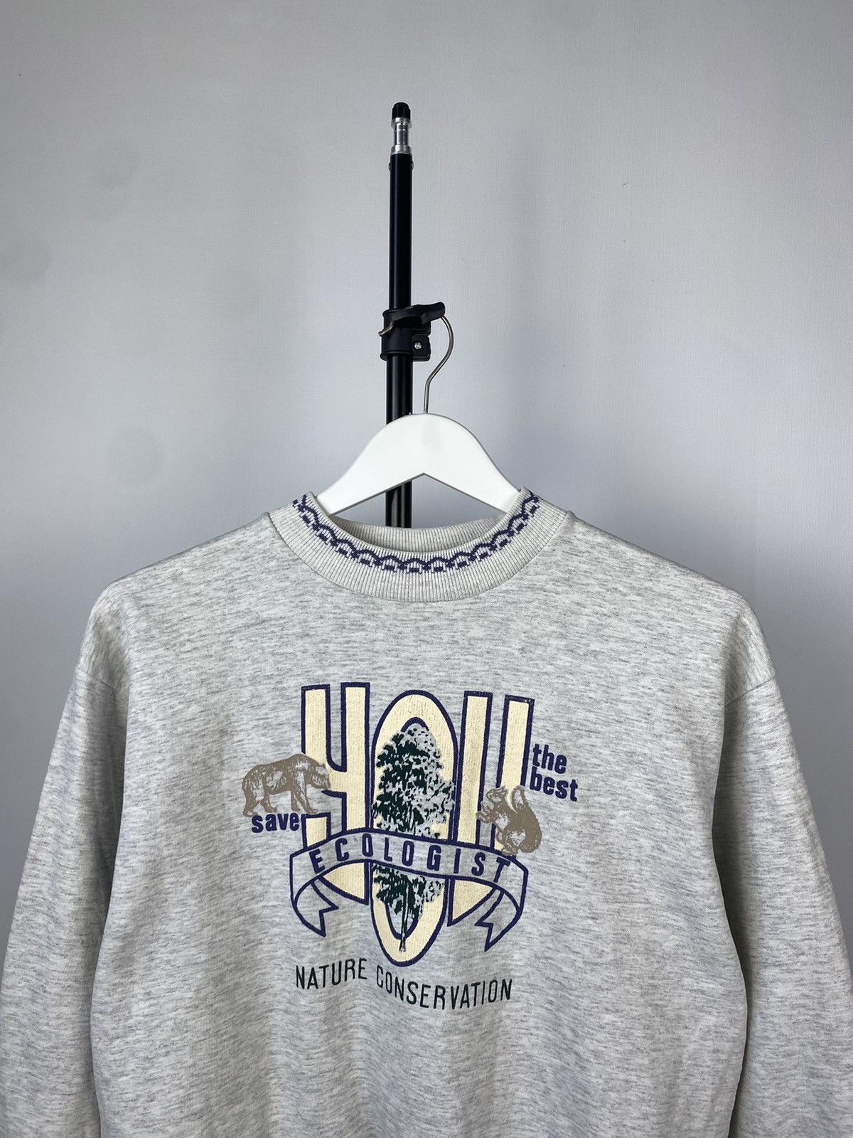 Native × Vintage Vintage 90s Nature Conservation Big logo sweatshirt Size US S / EU 44-46 / 1 - 2 Thumbnail