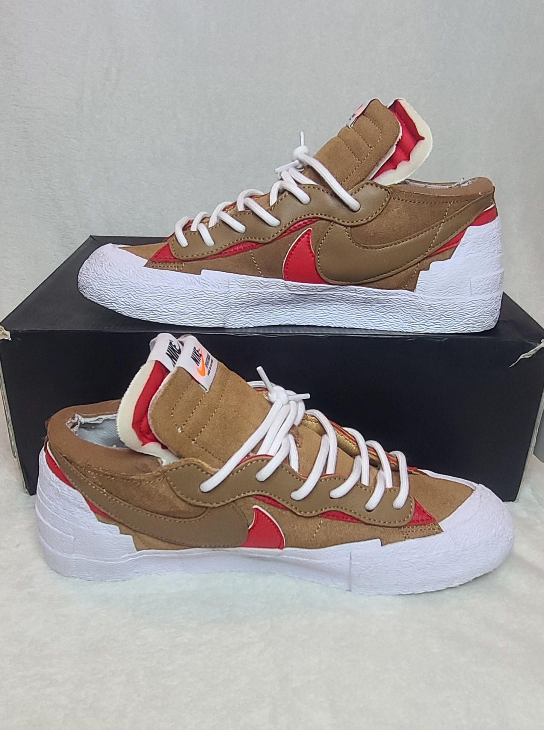 Nike × Sacai Nike Sacai Blazer Low British Tan Size US 10.5 / EU 43-44 - 4 Thumbnail
