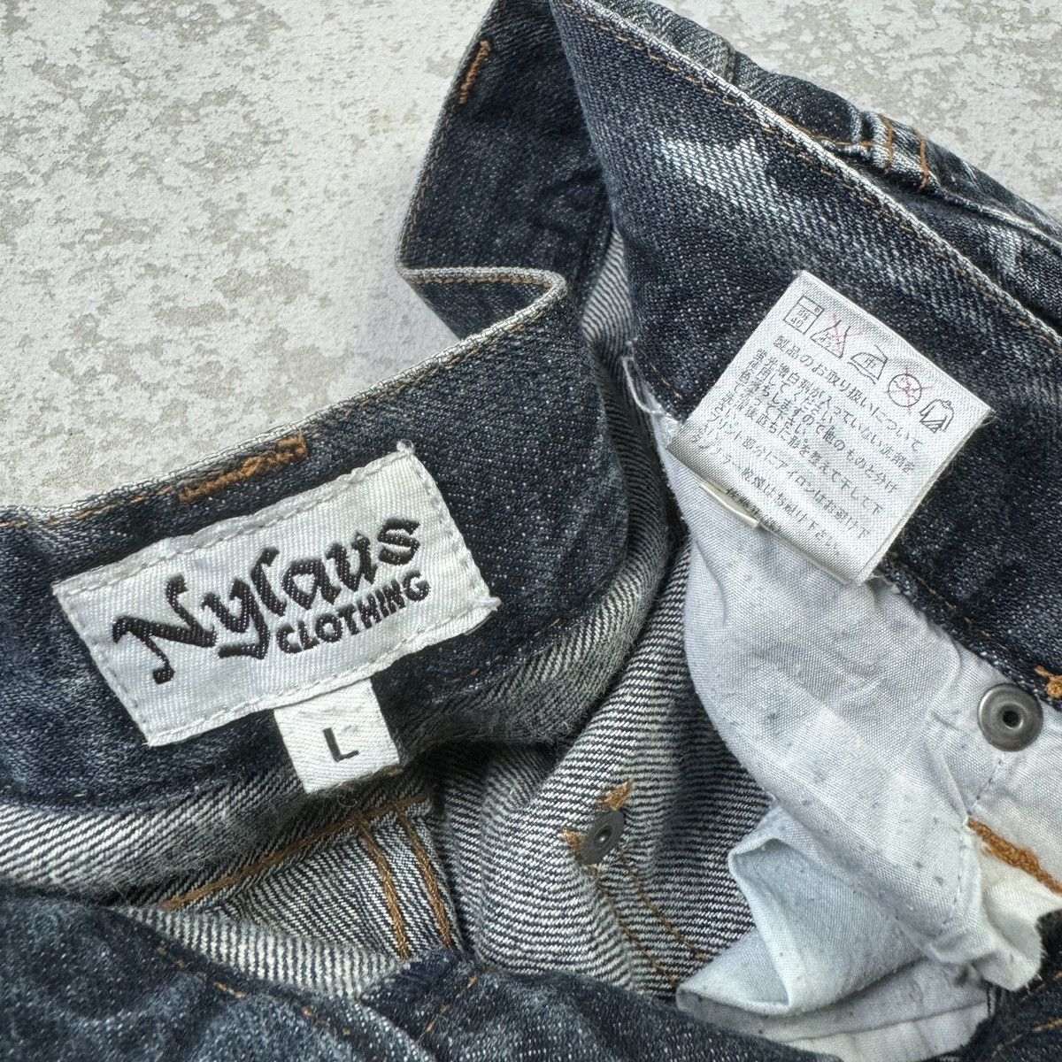 If Six Was Nine Flare - 2000s Distressed Nylaus Jeans Size US 31 - 9 Thumbnail