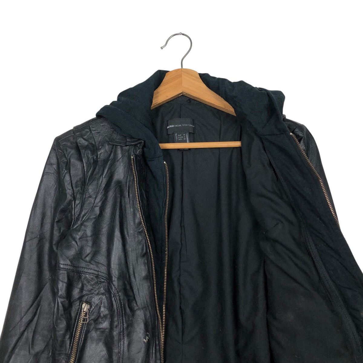 Japanese Brand 📌Cropped Biker Soft Leather Jacket Mango Streetwear Size US M / EU 48-50 / 2 - 16 Thumbnail