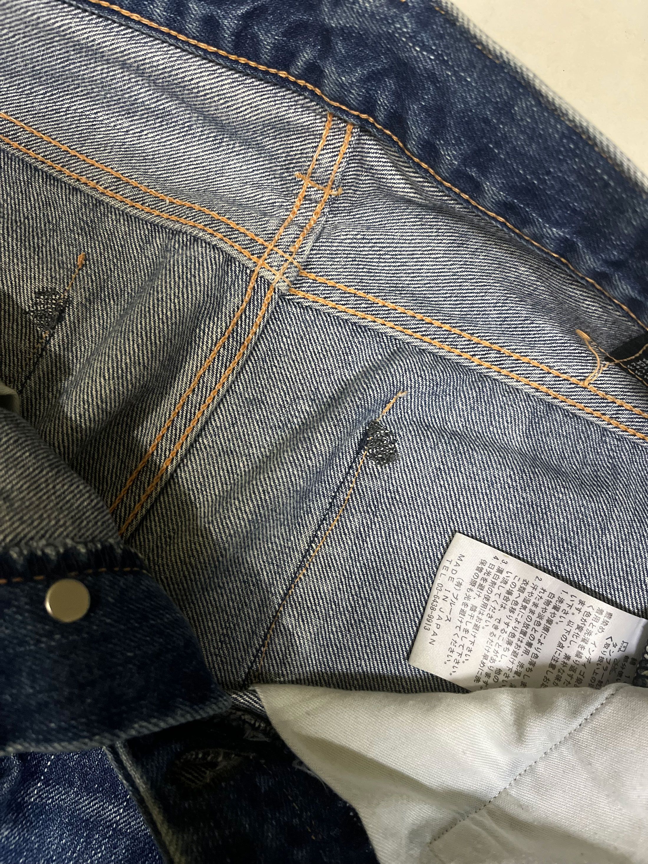 Japanese Brand × KURO Kuro Denim Button Fly Selvedge Jeans Slim Size US 32 / EU 48 - 4 Thumbnail