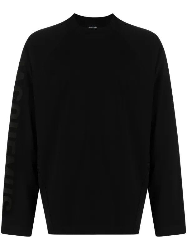Jacquemus Jacquemus Big Sleeve Logo Black Longsleeve Size L Size US L / EU 52-54 / 3 - 4 Thumbnail