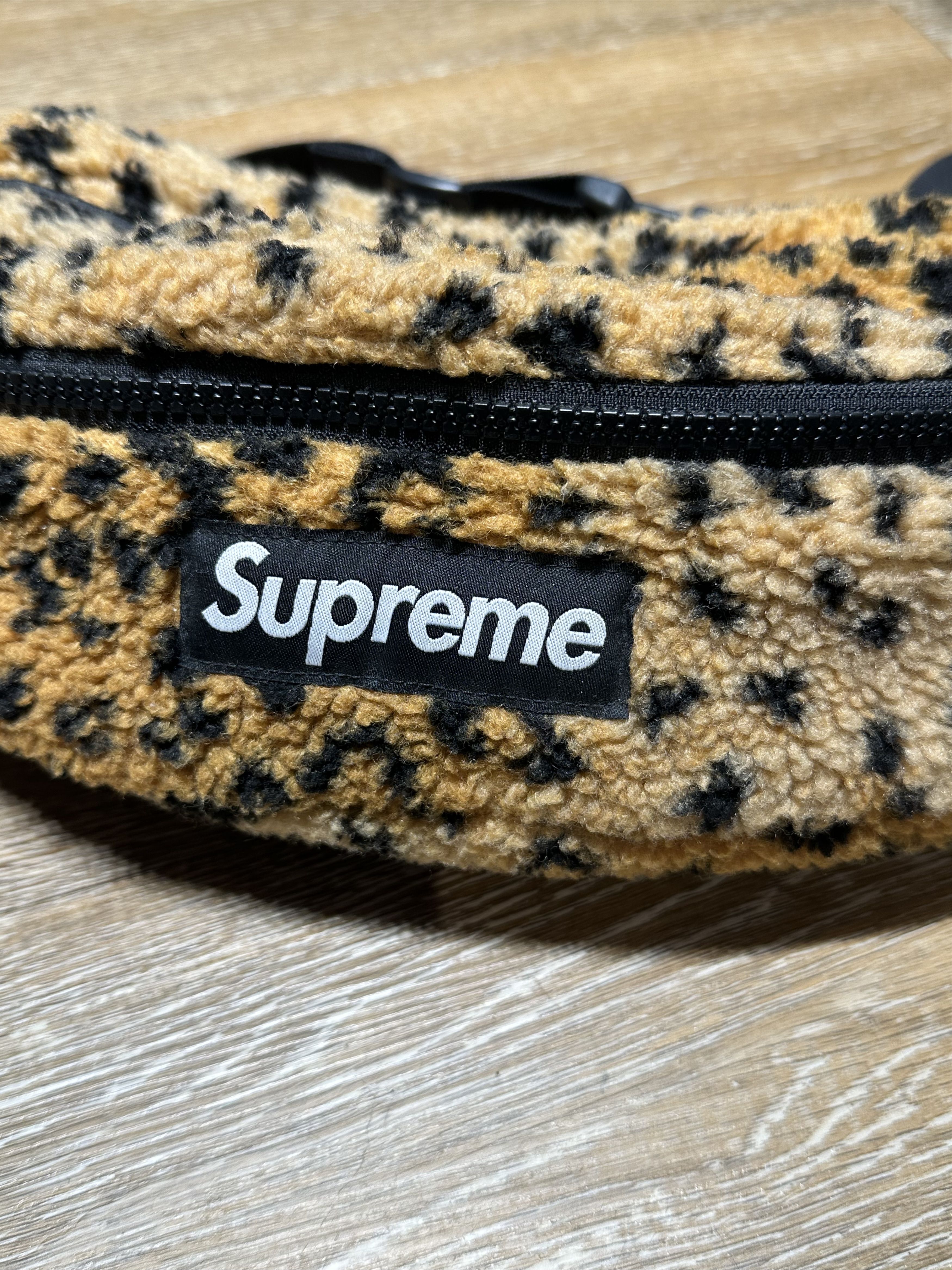 Supreme Supreme Leopard Fleece Waist Bag Size ONE SIZE - 9 Thumbnail