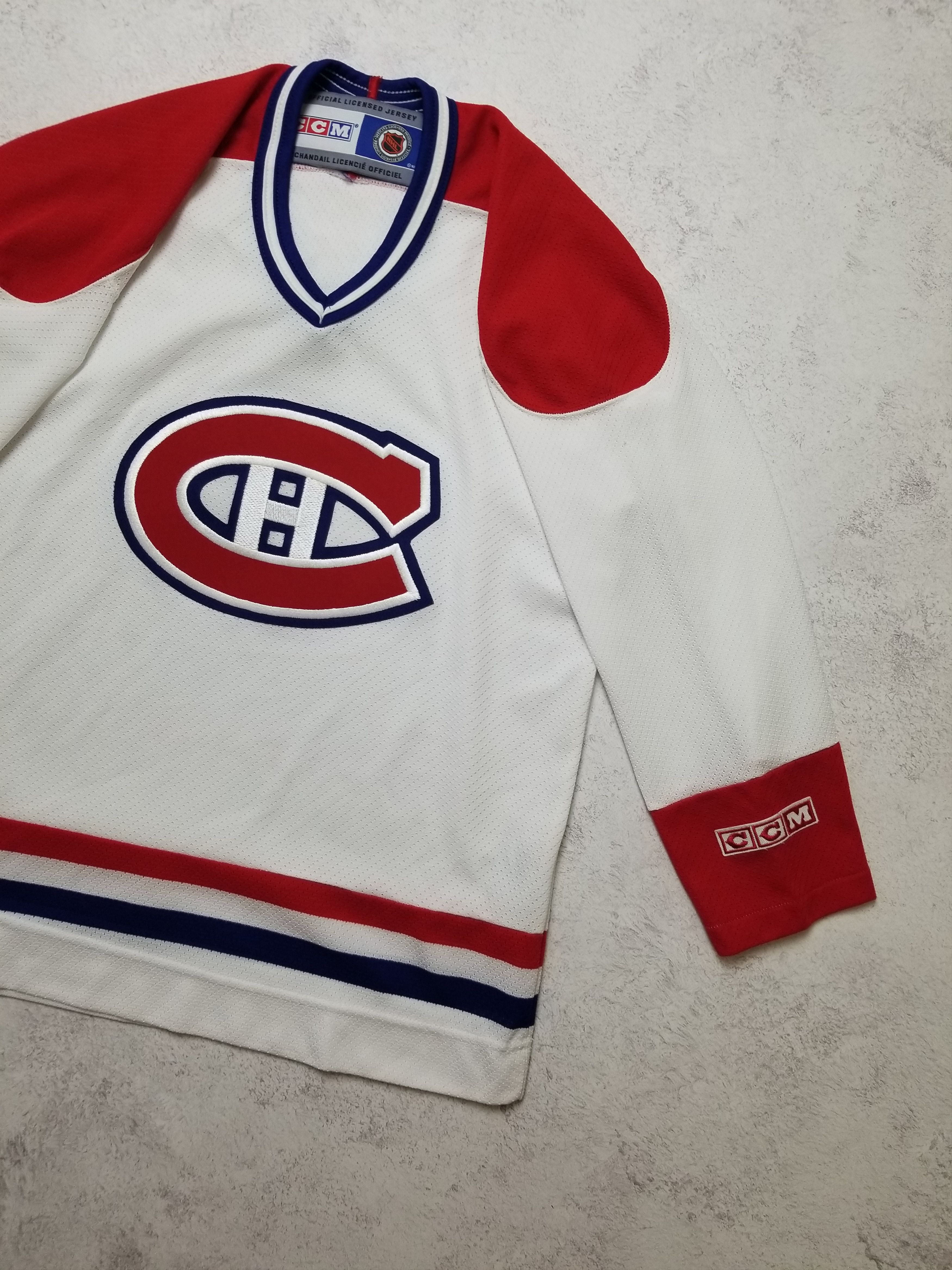 Ccm Montreal Canadiens CCM Air-Knit Jersey Sz Youth XL Men's XS Size US XS / EU 42 / 0 - 13 Thumbnail