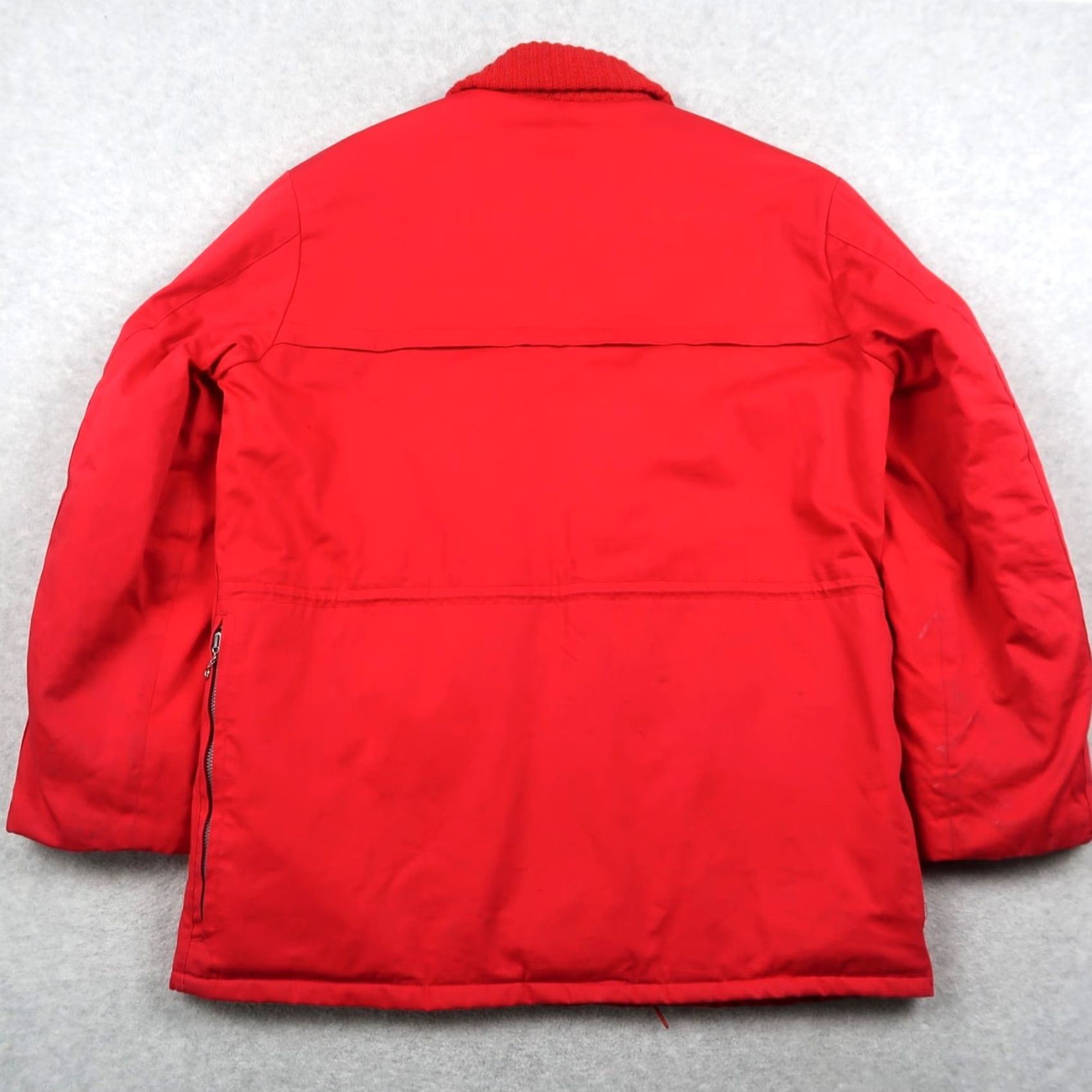 Sears VINTAGE Sears Ted Williams Hunting Jacket Insulated Red 42 Size Mens Quilted Cotton Mid-Length Bib Zipper Size US XS / EU 42 / 0 - 2 Thumbnail
