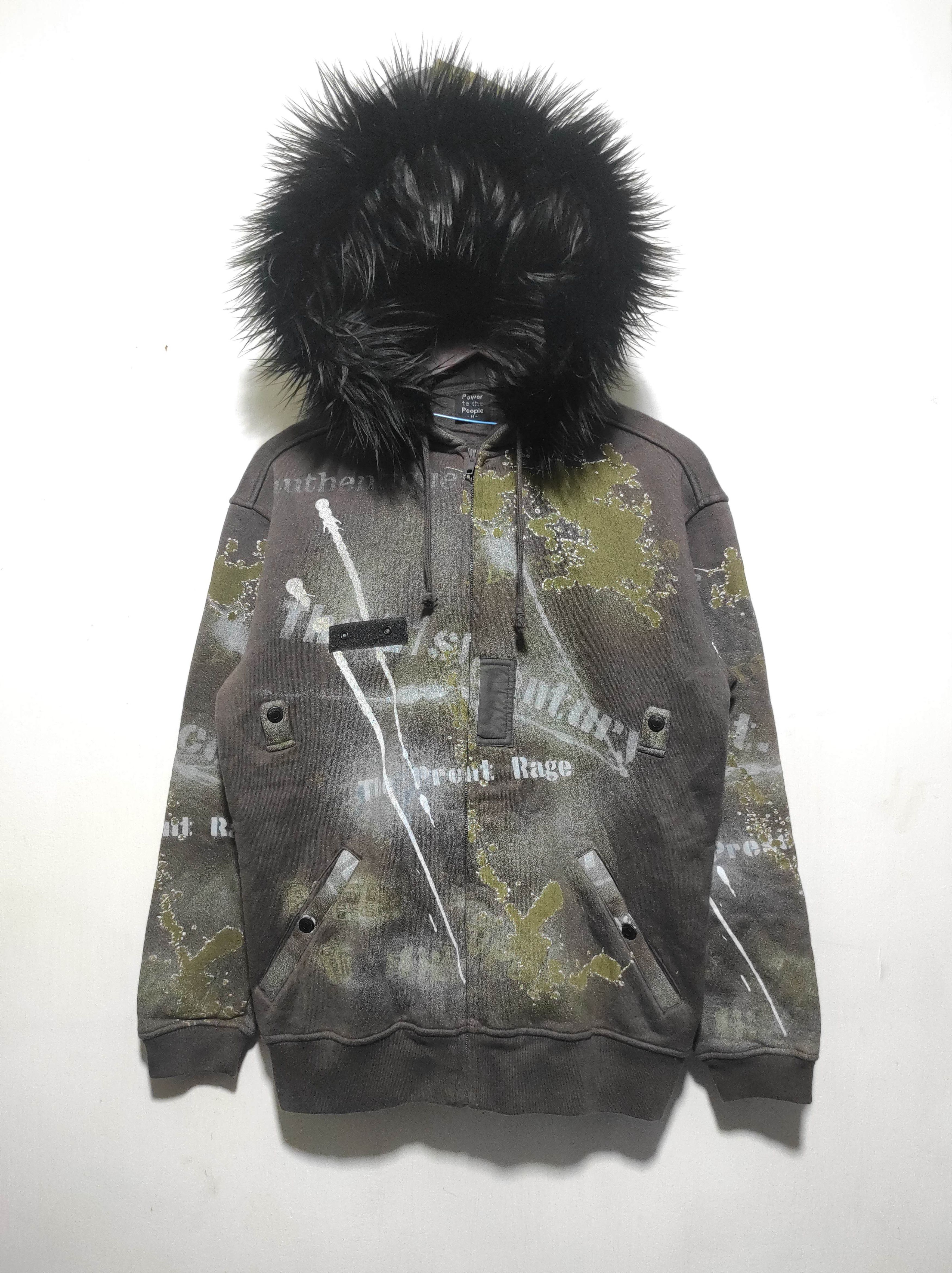 Hysteric Glamour Power to the People Zip Fur Hoodie Heavy i6w9 LGB style Size US M / EU 48-50 / 2 - 3 Thumbnail