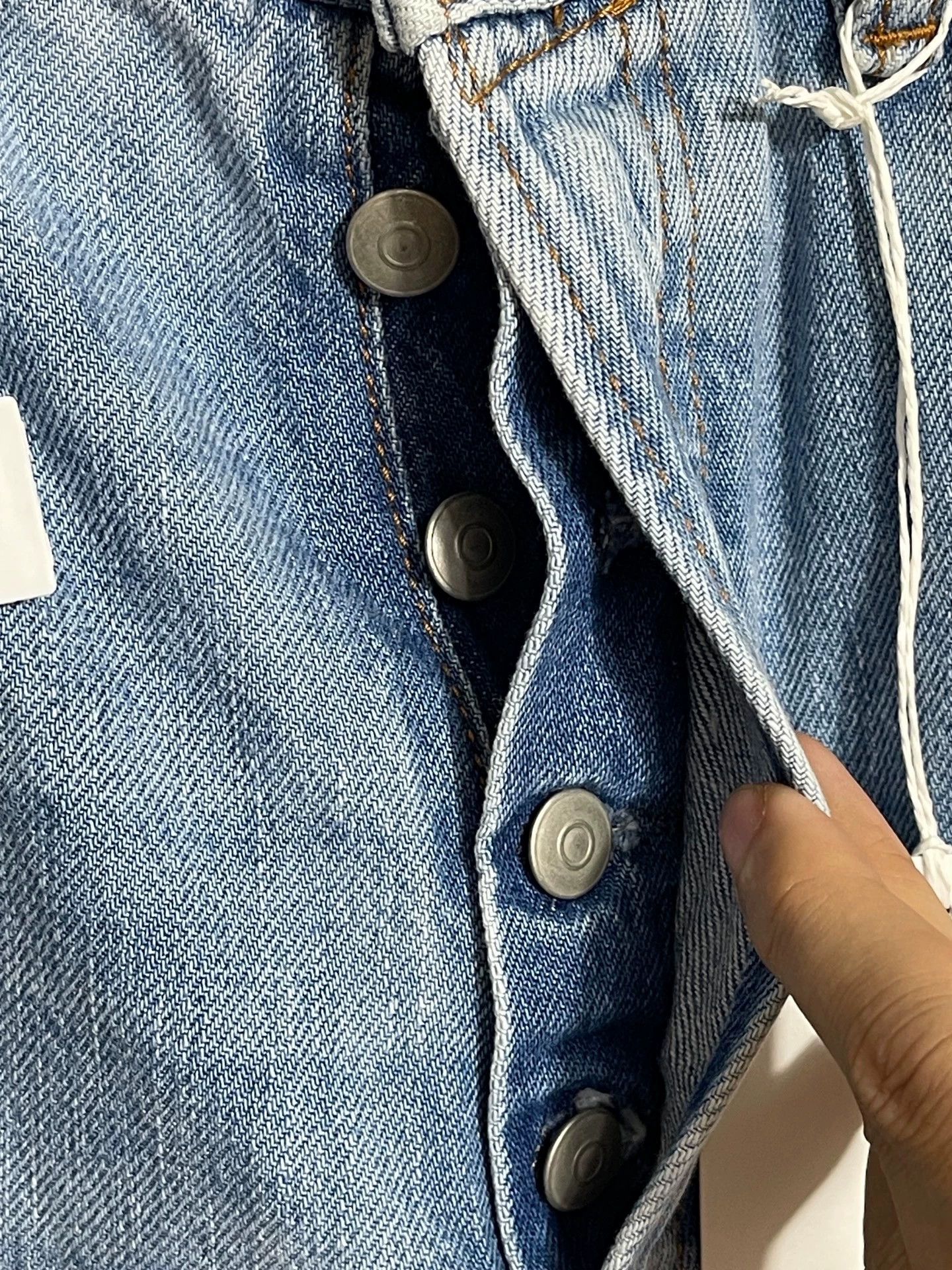 Acne Studios Acne Studios 2021M Light Blue Wash Wide Leg Jeans 31/30 Size US 31 - 5 Thumbnail