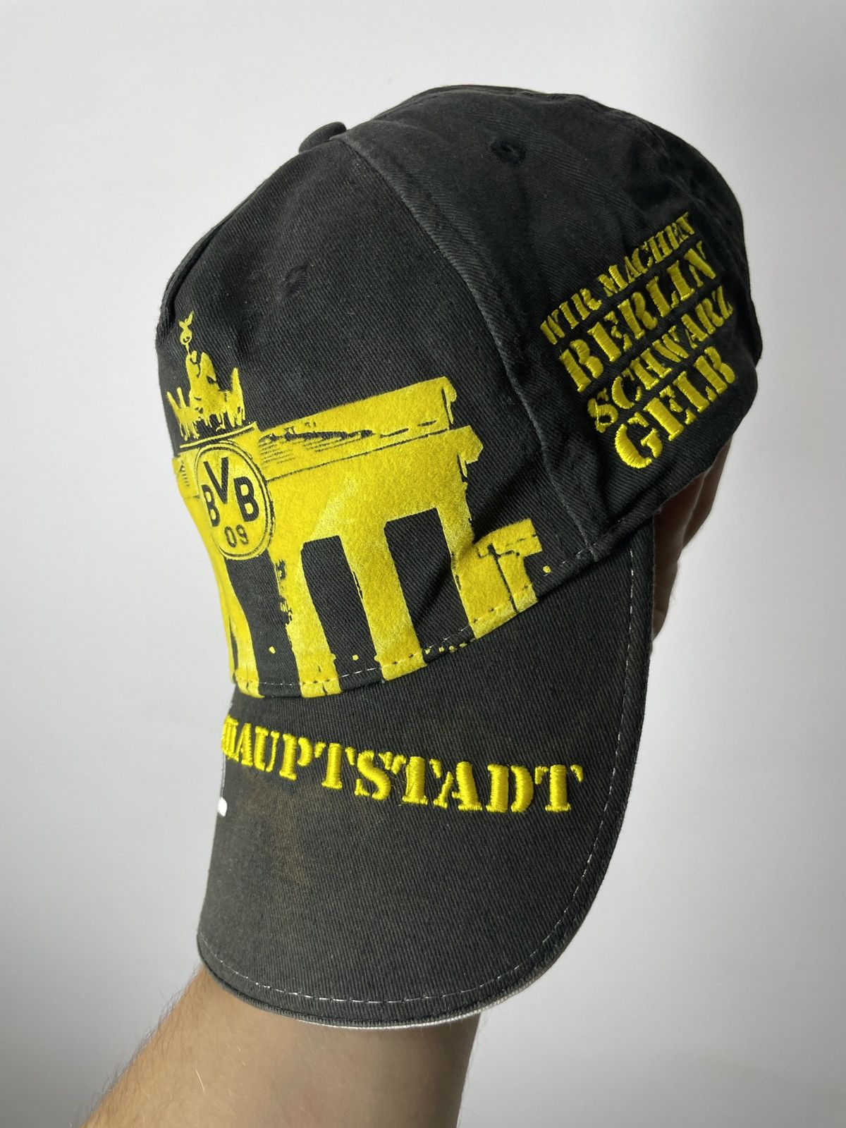 Other Vintage Faded BVB Big logo Embroidered Dortmund Cap Size ONE SIZE - 4 Thumbnail