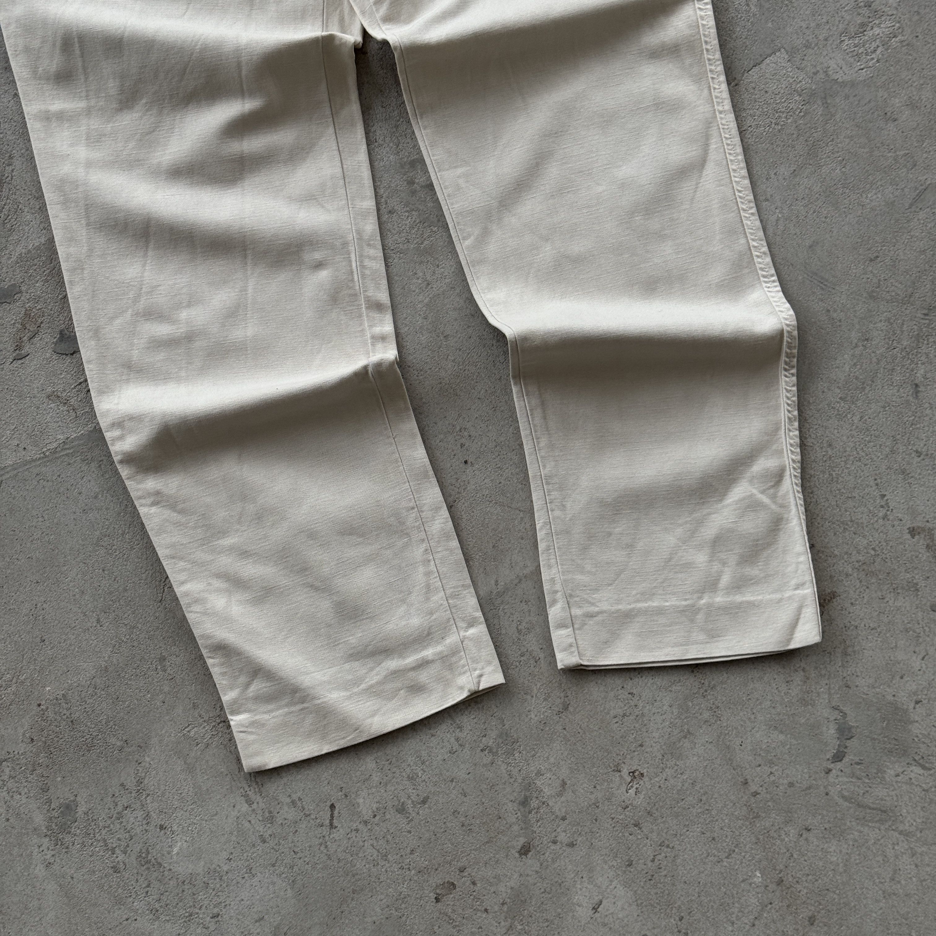 Fay Vintage Fay Ivy Data Linen Blend Chino Trousers Pants Italy Size US 34 / EU 50 - 7 Thumbnail