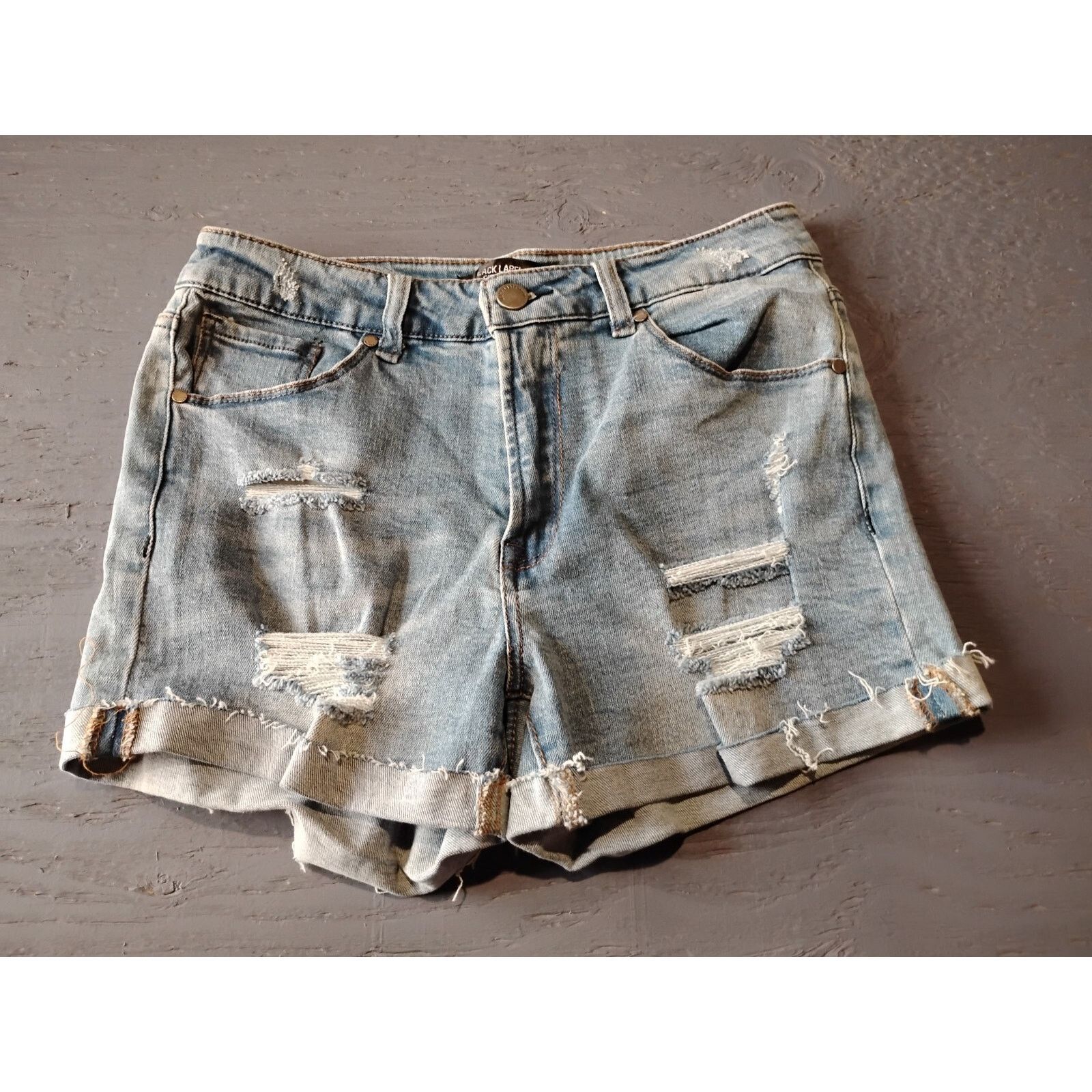 Black Label Black Label C' Est Toi Women's (Medium) Denim Shorts Size 34" / US 12 / IT 48 - 11 Thumbnail