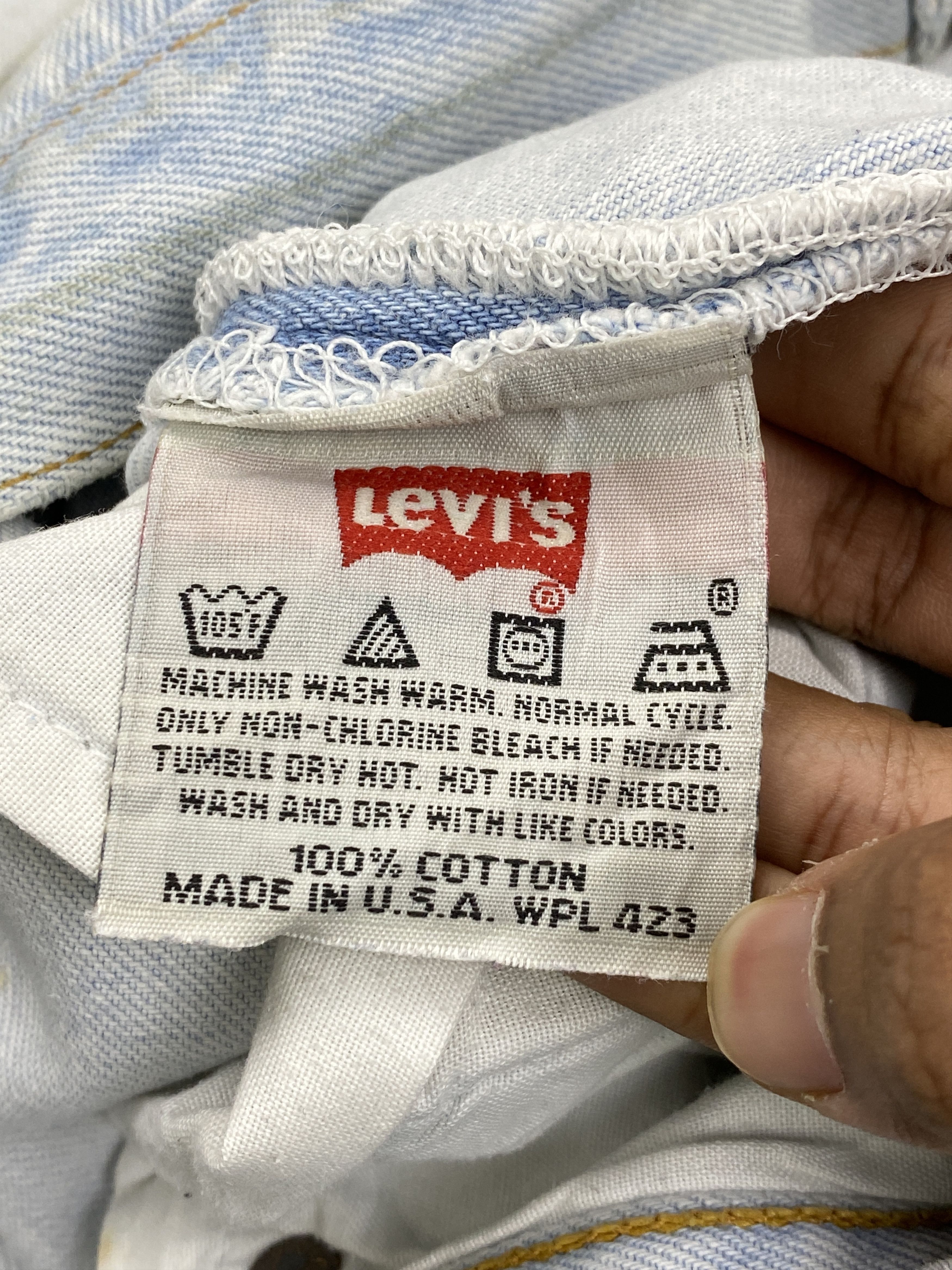 Levi's 90s Vintage Levi's 501 Light Washed Jeans DP2802 Size US 38 / EU 54 - 7 Thumbnail