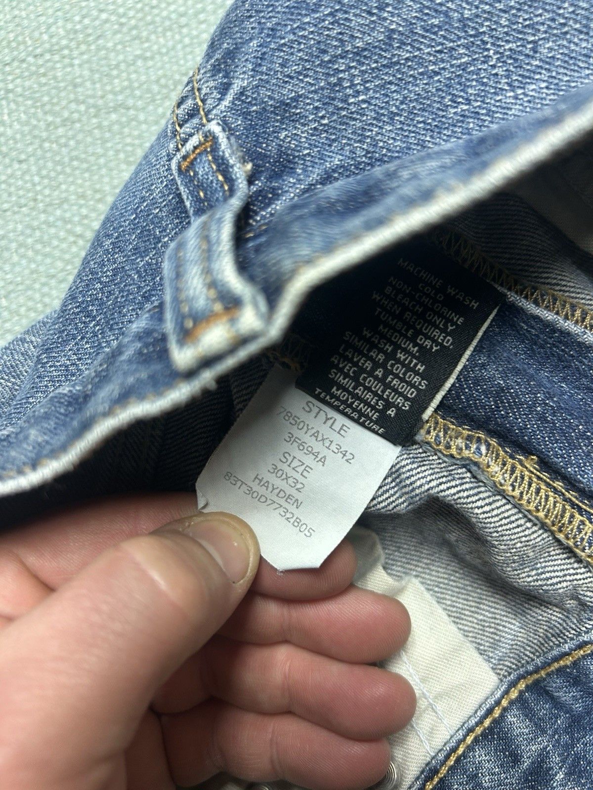 Vintage Vtg Ralph Lauren jeans Hayden relaxed straight blue 32x32 Size US 32 / EU 48 - 6 Thumbnail