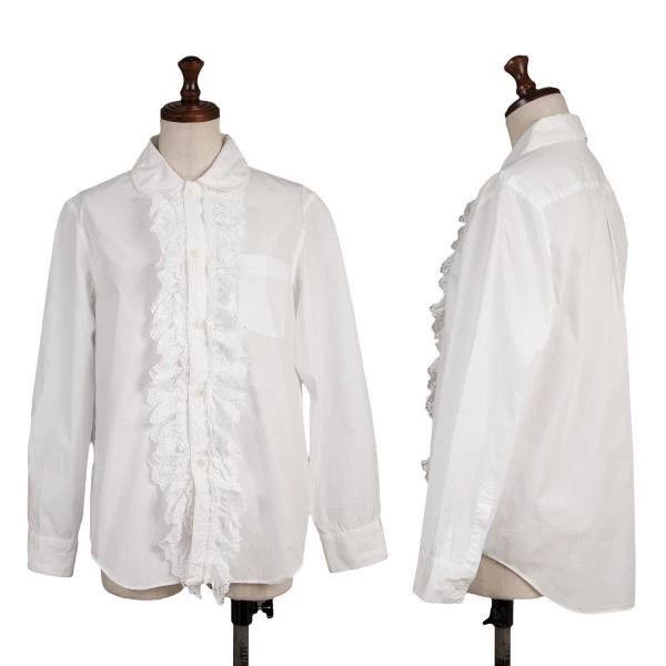 Comme des Garcons Comme Des Garcons White Vintage Lace Design Shirt Top Size S / US 4 / IT 40 - 1 Thumbnail