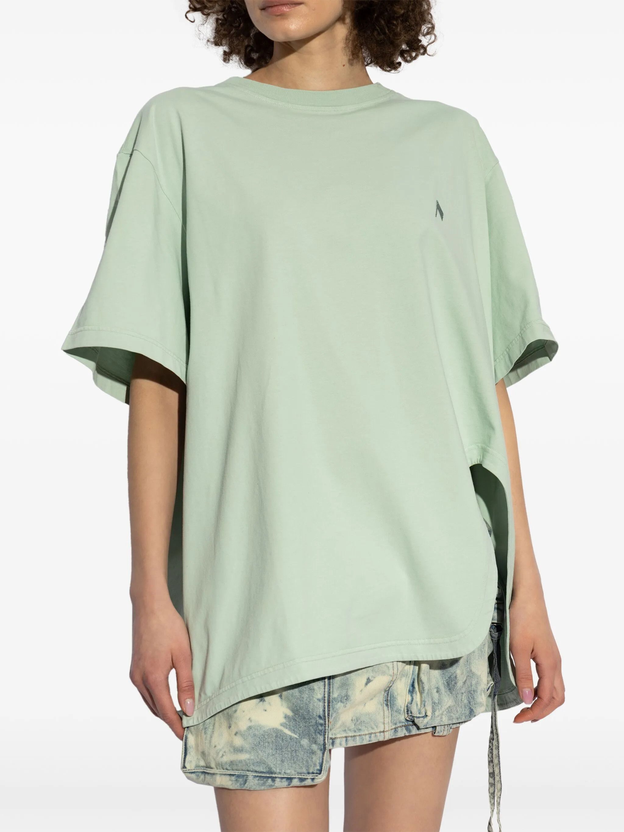 The Attico o1s22i1n0325 Oversized T-Shirt in Mint Size XS / US 0-2 / IT 36-38 - 2 Thumbnail