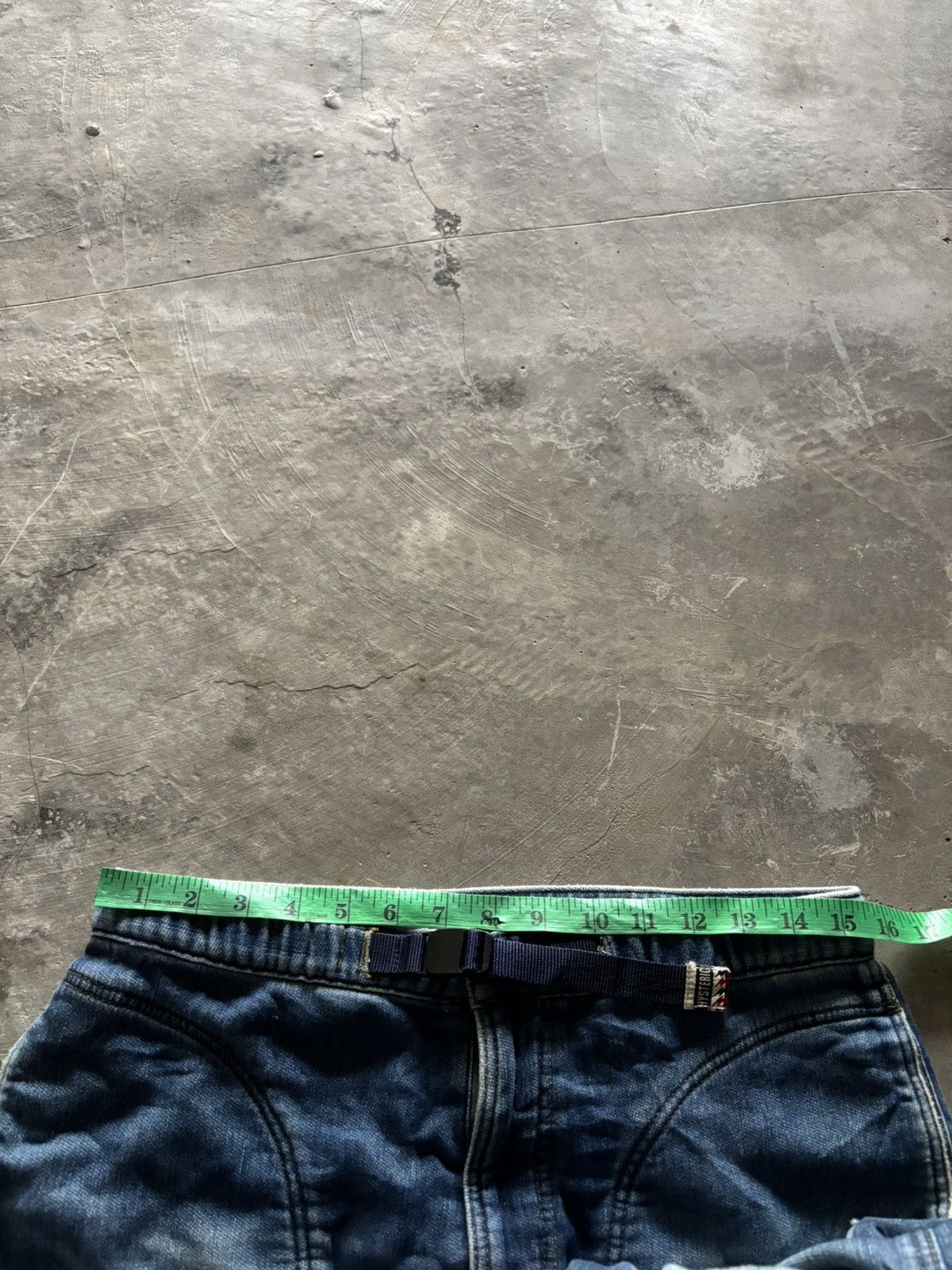 Hysteric Glamour × Japanese Brand RARE HYSTERIC GLAMOUR sweatpant denim distressed patchwork Size US 31 - 19 Thumbnail