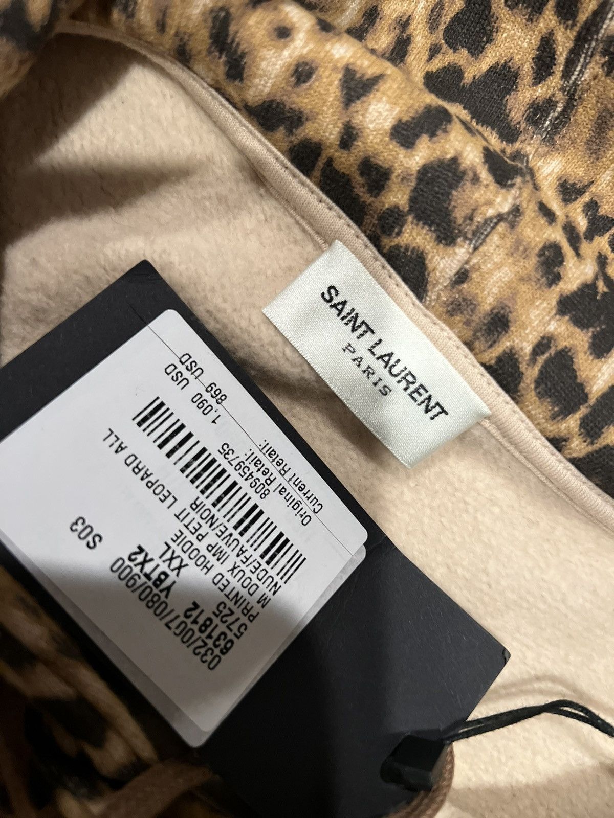 Saint Laurent Paris Saint Laurent men’s leopard print hoodie. XXL $1090 Size US XXL / EU 58 / 5 - 3 Thumbnail
