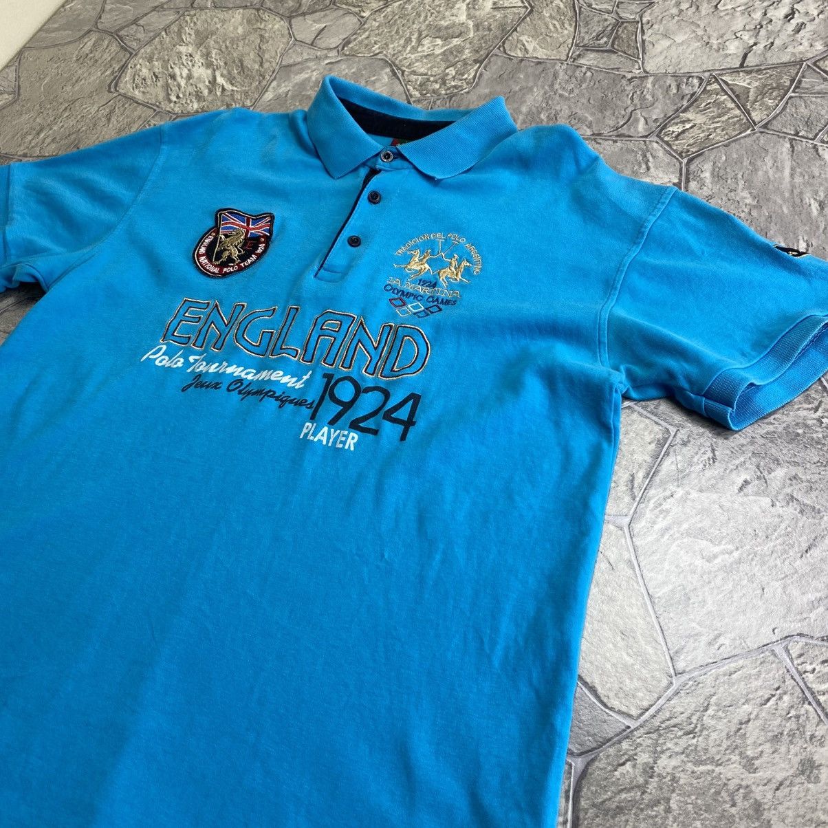 La Martina La Martina Vintage England Polo T-Shirt Size US XL / EU 56 / 4 - 2 Thumbnail