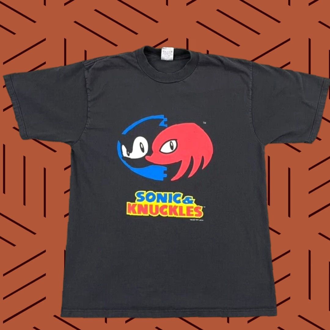 Vintage VINTAGE SONIC & KNUCKLES Graphic Print Shirt Men Large Black 90s Sega Video Game Size US L / EU 52-54 / 3 - 1 Thumbnail