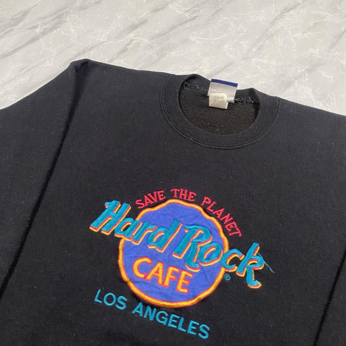 Hard Rock Cafe Vintage 90s Lee Hard Rock Cafe Los Angeles Crewneck Size US S / EU 44-46 / 1 - 3 Thumbnail