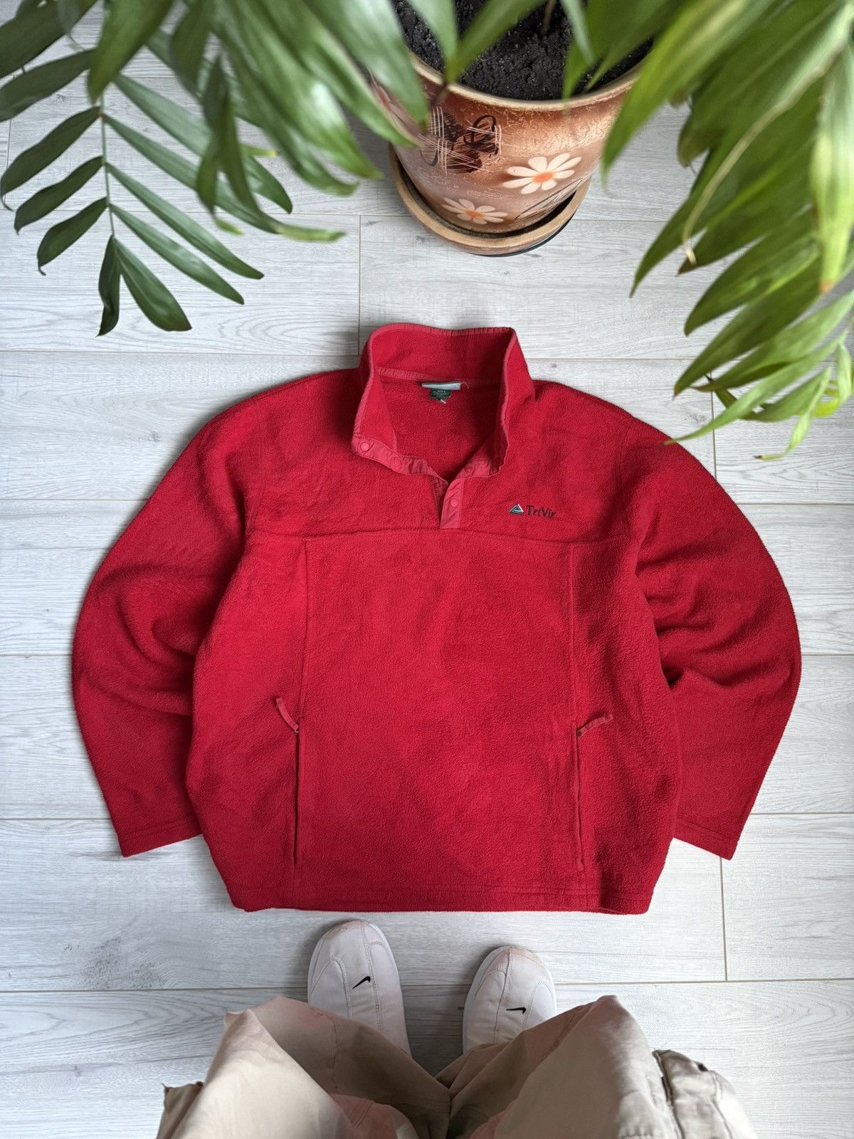 L.L. Bean Vintage American LL.Bean cozy Fleece jacket zip sweater Size US L / EU 52-54 / 3 - 1 Thumbnail