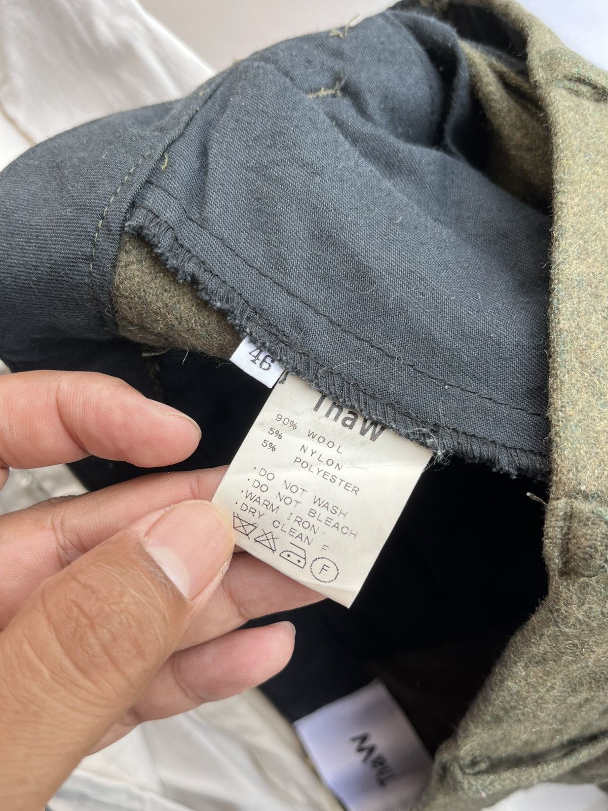 Japanese Brand ThaW military wool pants Size US 31 - 8 Thumbnail