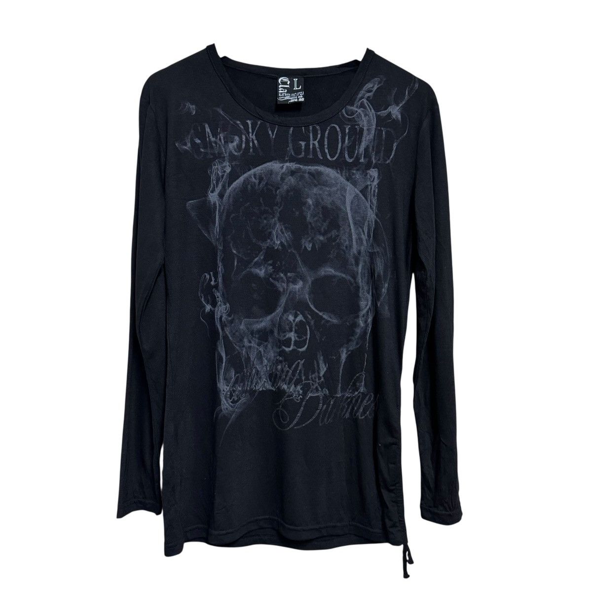 Japanese Brand CLASH AHEAD Longsleeve Shirt 'Smokey Ground Athering Darknes Size US M / EU 48-50 / 2 - 2 Thumbnail