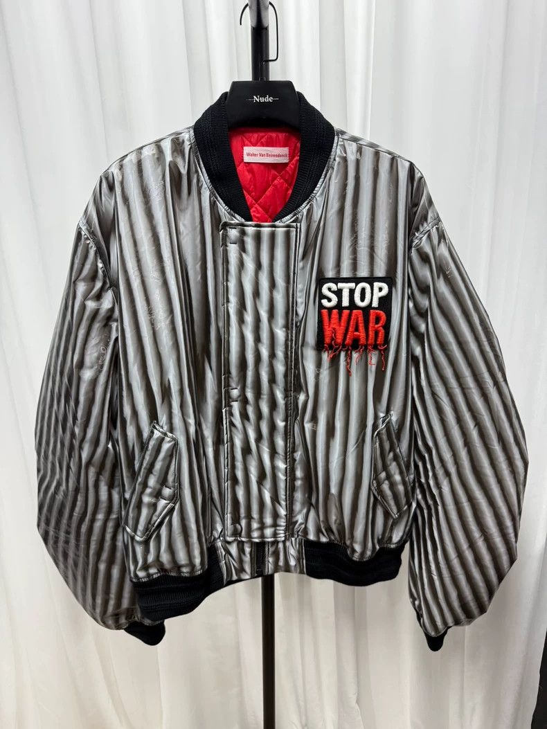 Walter Van Beirendonck 3D Striped Bomber Jacket- DMC