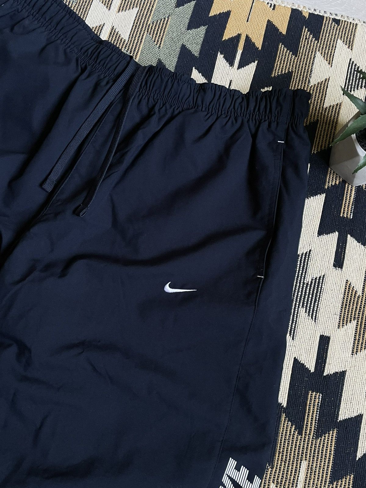Vintage Vintage Nike Nylon Logo Swoosh Drill Y2K Track Pants Size US 36 / EU 52 - 5 Thumbnail